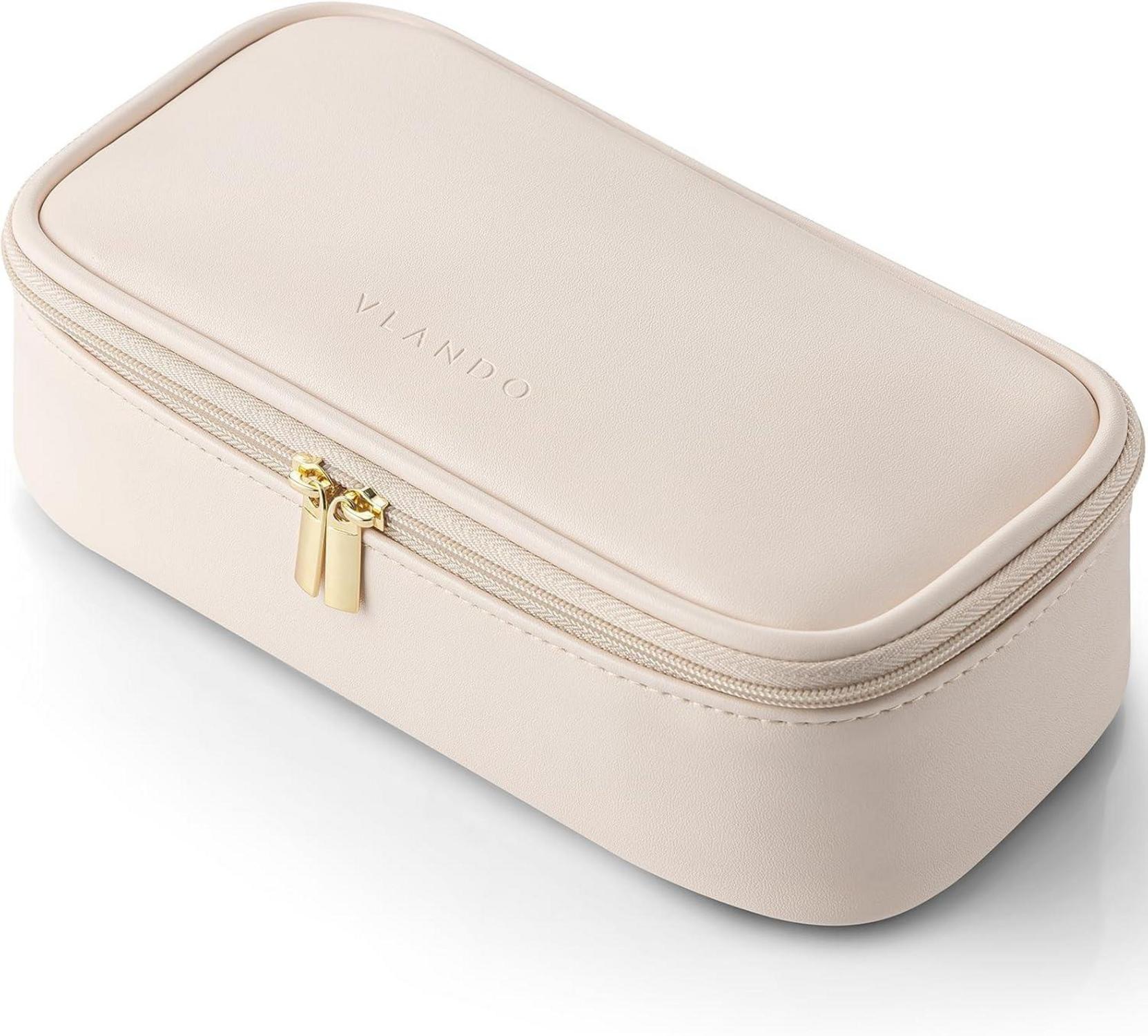 Kosmetiktasche aus wasserdichtem Leder, Make Up Organizer