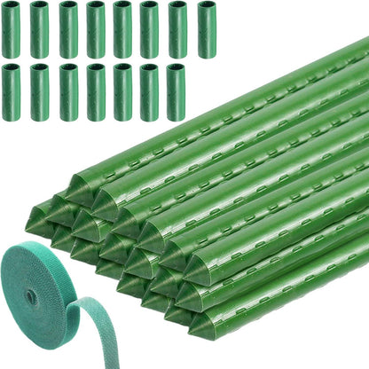 Pflanzstäbe 40cm Kunststoffbeschichtetes Stahlrohr 20er Set