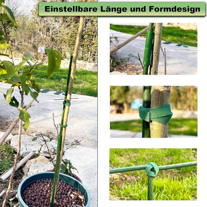 20x Pflanzstäbe Rankhilfe Kunststoff Beschichtetes Stahlrohr Rostfrei Gemüse