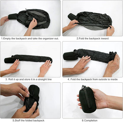 Motorradhelm Tasche Groß Kapazität Helm Rucksack faltbarer Sportrucksack