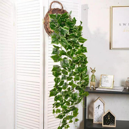 Künstliche Efeu Girlande 130CM - Deko-Hängepflanze für Party Hochzeit Gartenwand