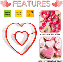 Valentinstag Ausstechformen Set - Herz Keksausstecher