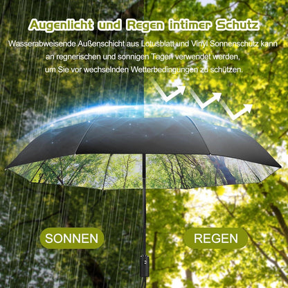 Faltbarer Regenschirm niedliche Aufdrucke UV-Schutz compact reise-ready
