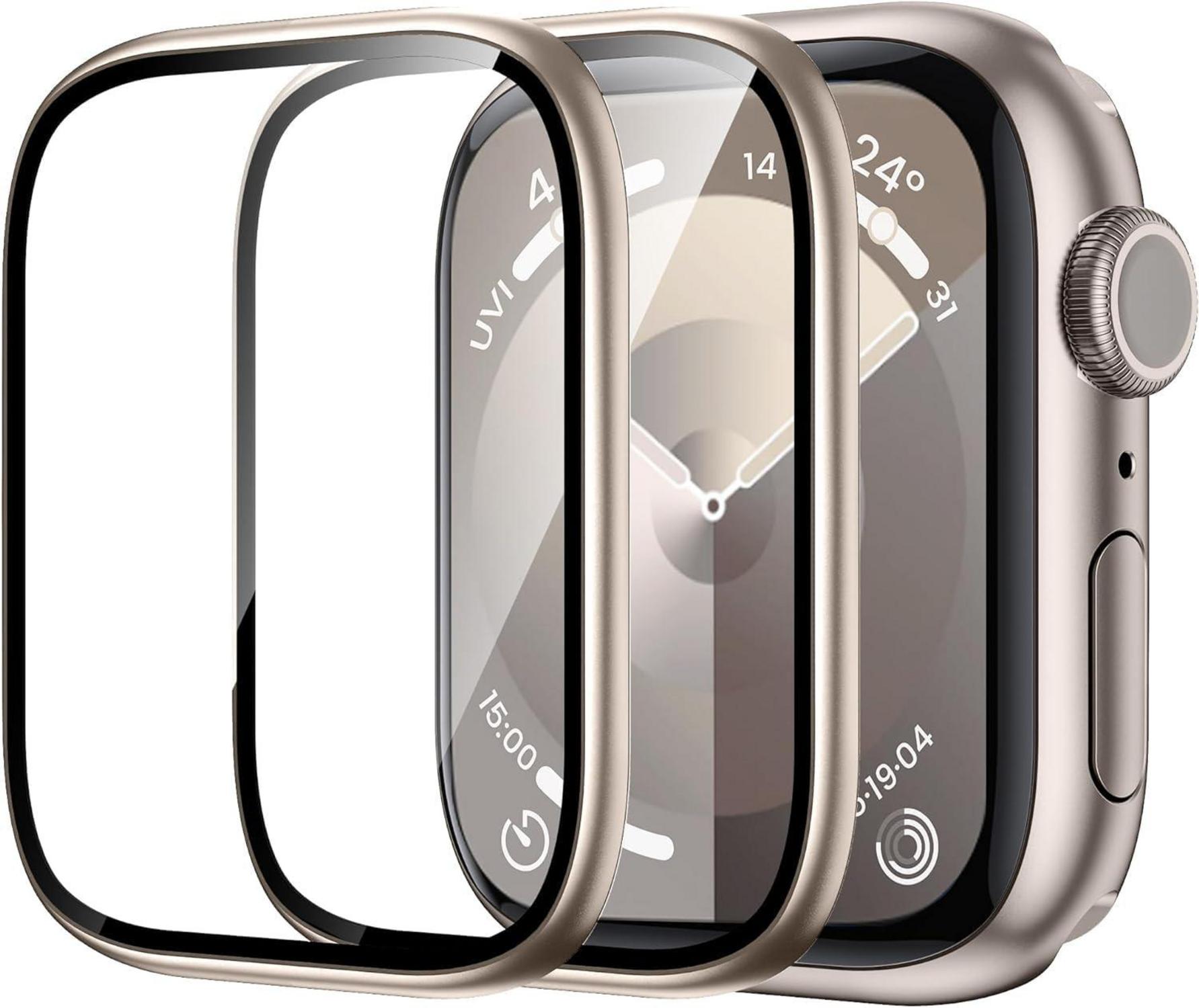 WSKEN Apple Watch Series 9/8/7 45mm Schutzfolie 2er Pack