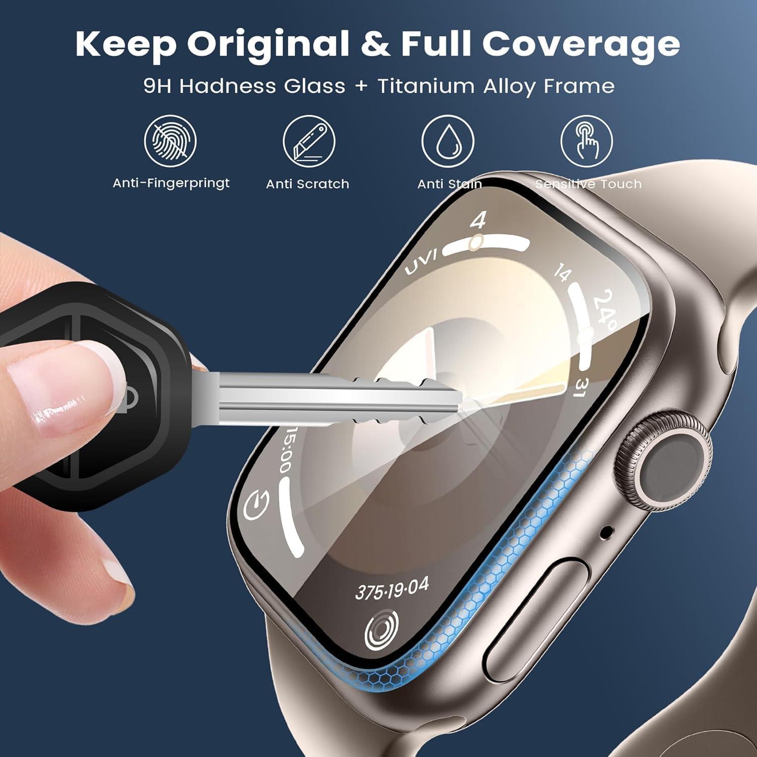 WSKEN Apple Watch Series 9/8/7 45mm Schutzfolie 2 Stück