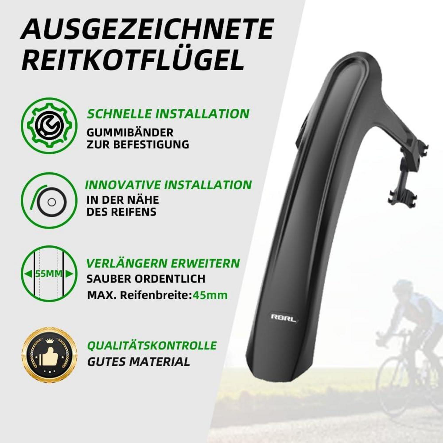 RBRL Fahrrad Schutzblech Set 28 Zoll Verstellbar Mudguard Gravelbikes Rennräder