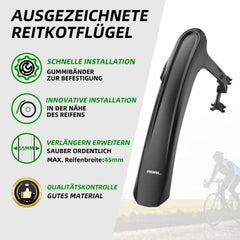 RBRL Fahrrad Schutzblech Set 28 Zoll Verstellbar Mudguard Gravelbikes Rennräder