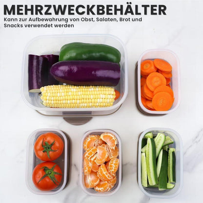 Bugucat Vorratsdose 2400ML mit Deckel 5er Set BPA-frei