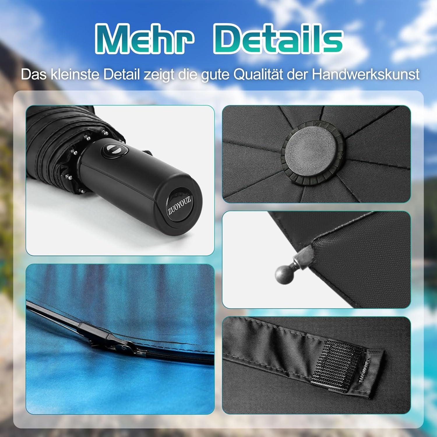 Faltbarer Regenschirm UV-geschützt Muster-Design 28 cm Lightweight