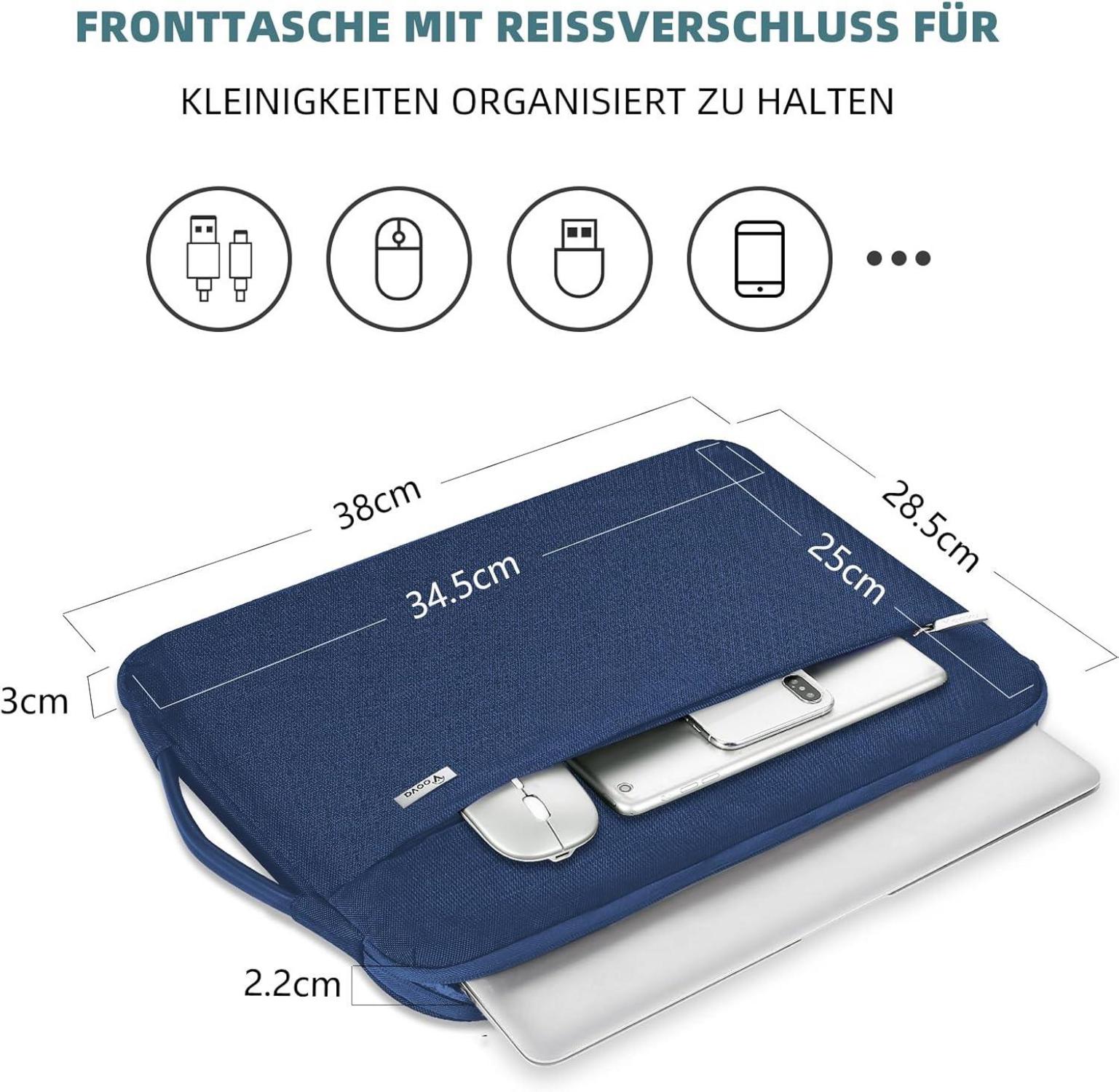 Voova Laptophülle 15 Zoll für MacBook Air M2 A2941 2023