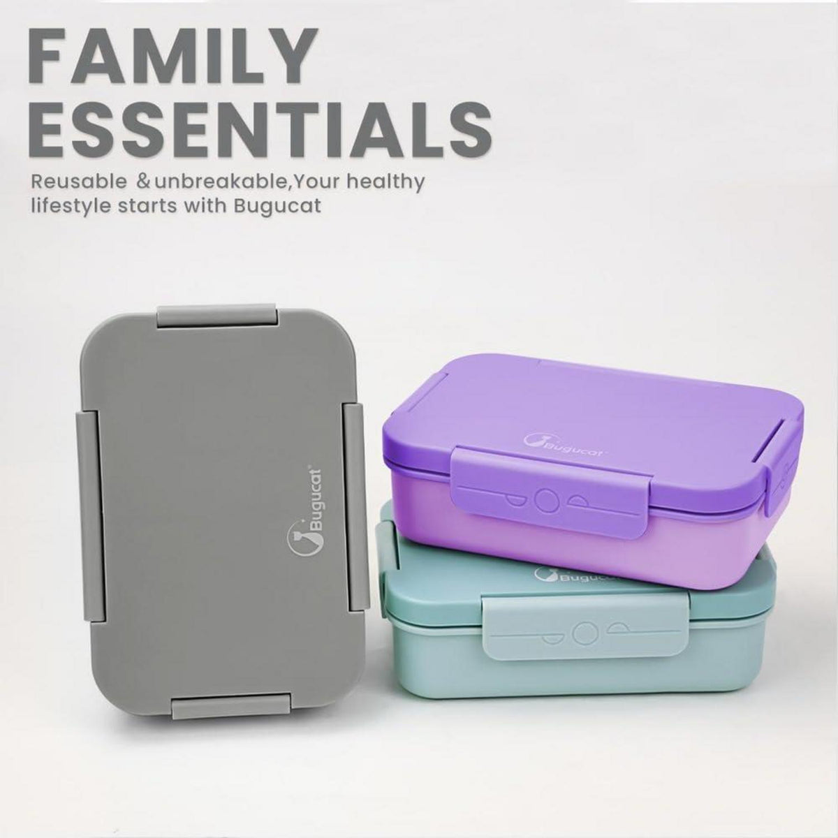 Bento Box Kinder 1300ML Auslaufsicher mit 5 Fächern Lila