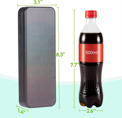 Pill Organizer 2 Times a Day Weekly Black