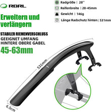 RBRL Fahrrad Schutzblech Set 28 Zoll Verstellbarer Mudguard