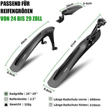 Fahrrad Schutzblech Universal 24-29 Zoll