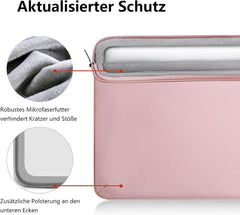 Laptophülle 15 Zoll MacBook Air 360°Schutz Voova Laptoptasche Pink
