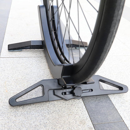 Fahrradständer verstellbar für Reifenbreite bis 80mm Schwarz