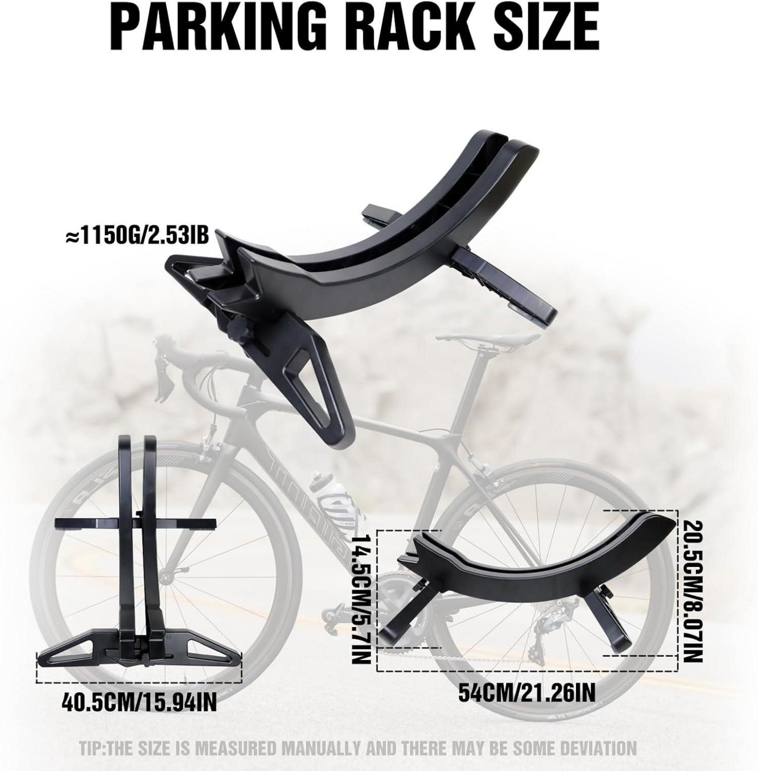 Fahrradständer MEGHNA Modern verstellbar Parkständer 26-80mm Schwarz