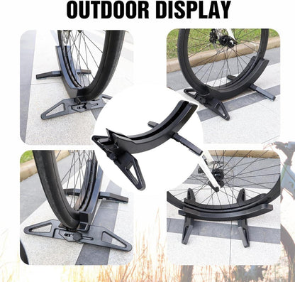 Fahrradständer verstellbar für Reifenbreite 26–80mm Schwarz