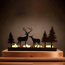 Moderne Schwarz Metall Kerzenhalter für Adventskranz Weihnachten