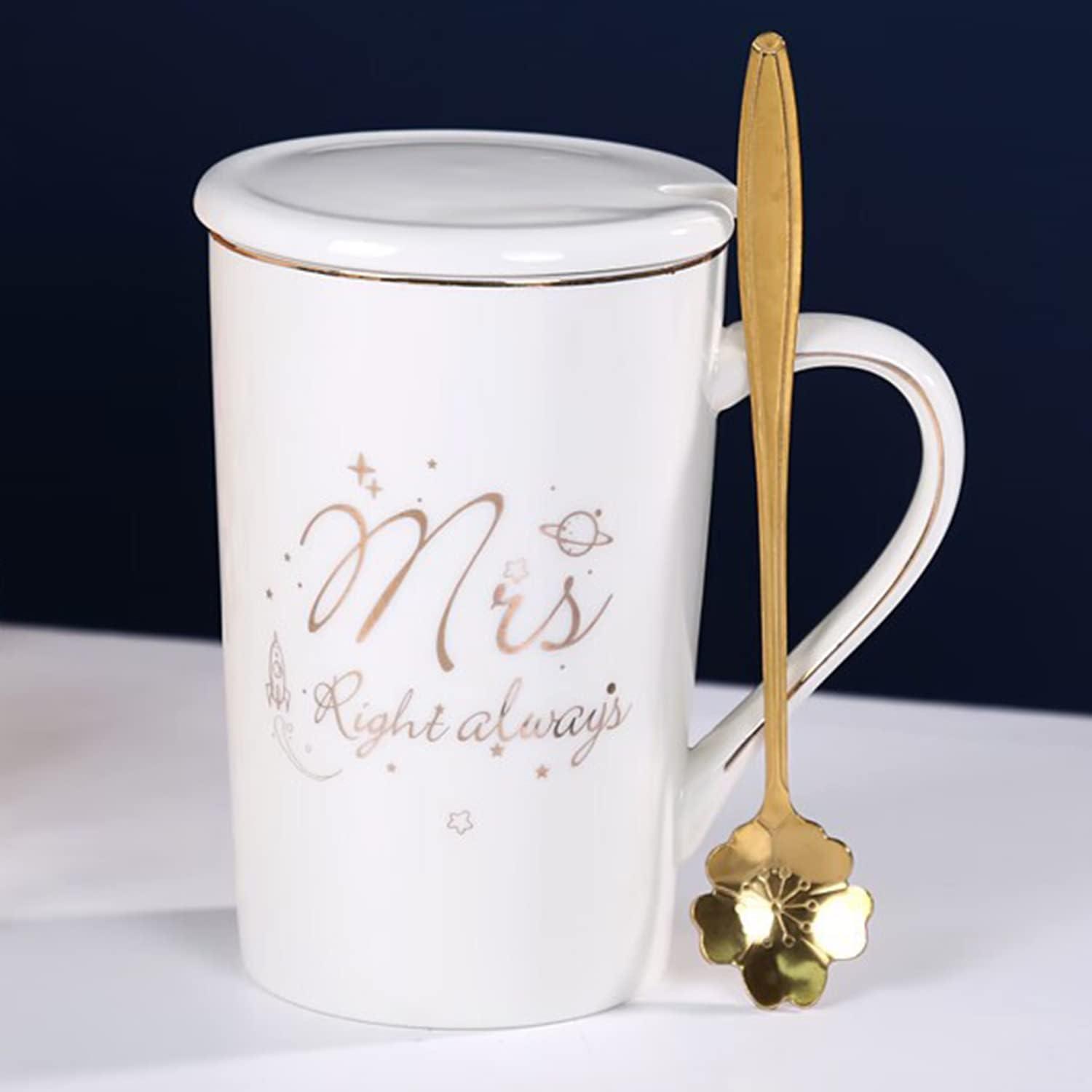 Mr und Mrs Tassen Set Hochzeit Valentinstag Geschenk Schwarz und