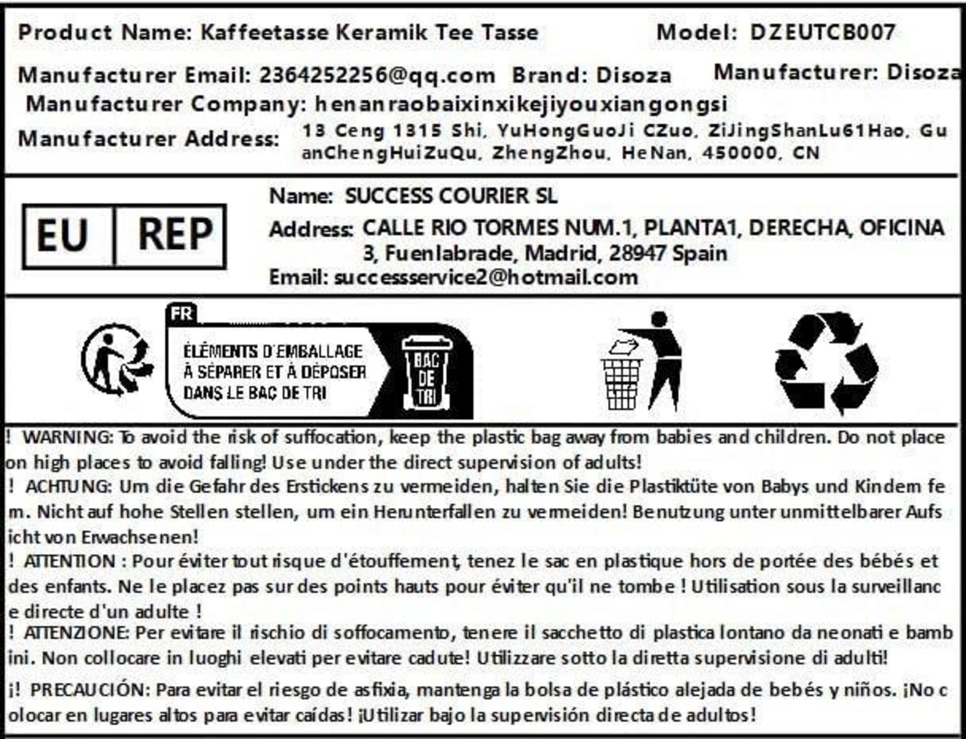 Große Keramik Kaffeetasse 700ml Beige Tee Tasse XXL Henkel