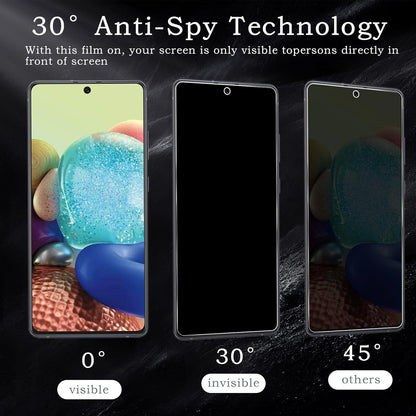 2er Pack Galaxy A71/A72/A73 Blickschutzfolie 9H Härte Anti-Spy Panzer