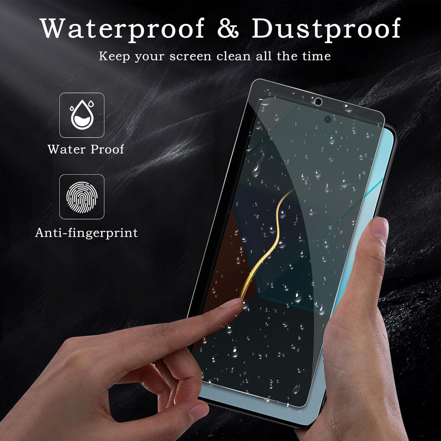 2er Pack Xiaomi Redmi Note 13 Pro Sichtschutz Anti-Spy Glas HD Folie 9H Härte