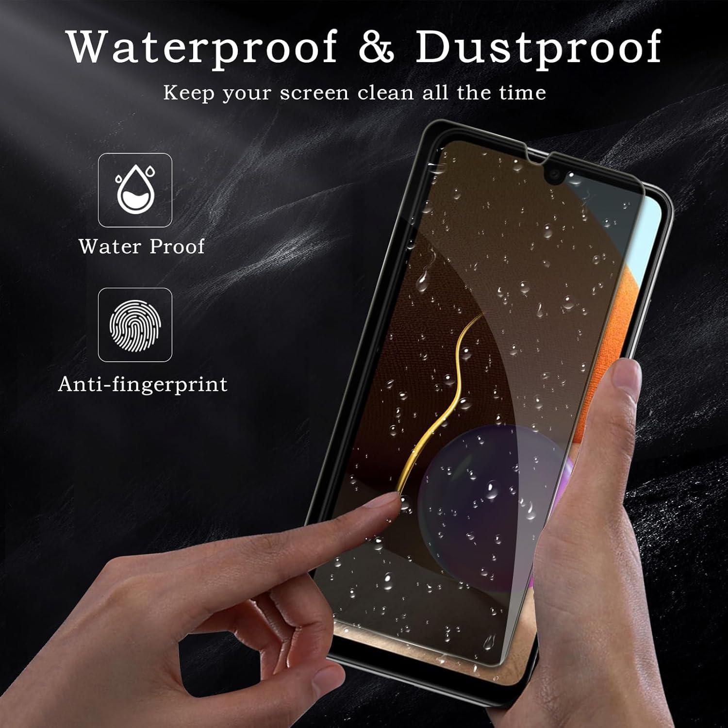 2er Set Blickschutzfolie Samsung Galaxy A32 5G: Anti-Spähen, 9H Panzer