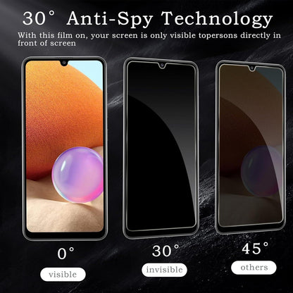 2x Samsung Galaxy A32 5G Blickschutzfolie 9H HD Anti-Spy Schutzfolie