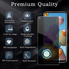 Sichtschutz Samsung Galaxy A21s 2er Set Anti-Spy Panzer Schutzfolie 9H
