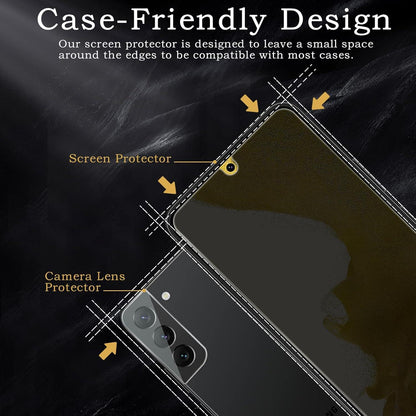 2x Blickschutz Panzerfolie für Samsung Galaxy S22/S23 - Anti-Spy, 9H Härte