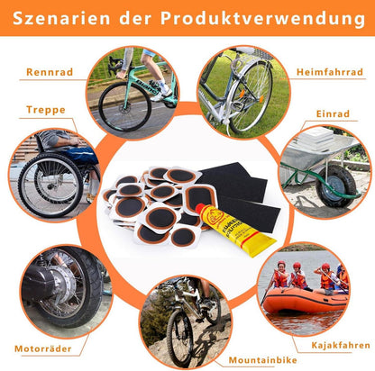 Fahrrad Flickzeug Set Selbstklebend Reifenreparaturset mit Reifenheber