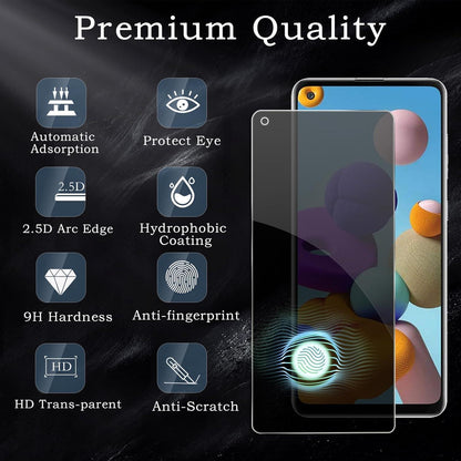 2x Samsung Galaxy A21s Sichtschutz Anti-Spy Glasfolie 9H HD