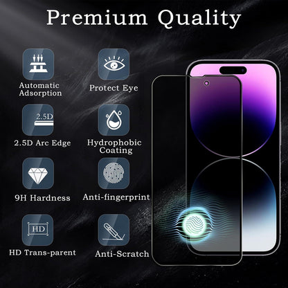 Sichtschutz und Kameraschutz für iPhone 14 Pro, HD