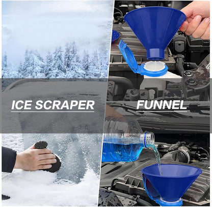 2er Set Auto Eiskratzer Rund Trichter Handtuch Gratis