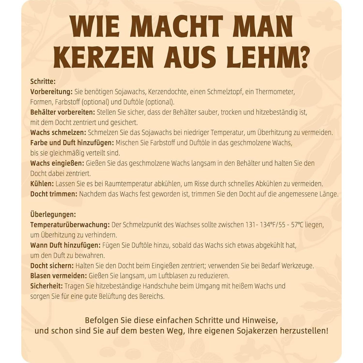 Sojawachs für Kerzen 10kg, Premium Bio Kerzenwachs zum Selbermachen