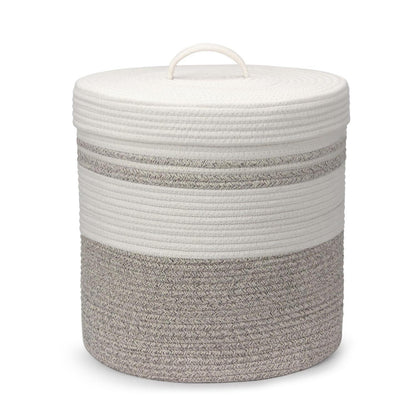 Faltbarer Wäschekorb mit Deckel – Braun, 40L