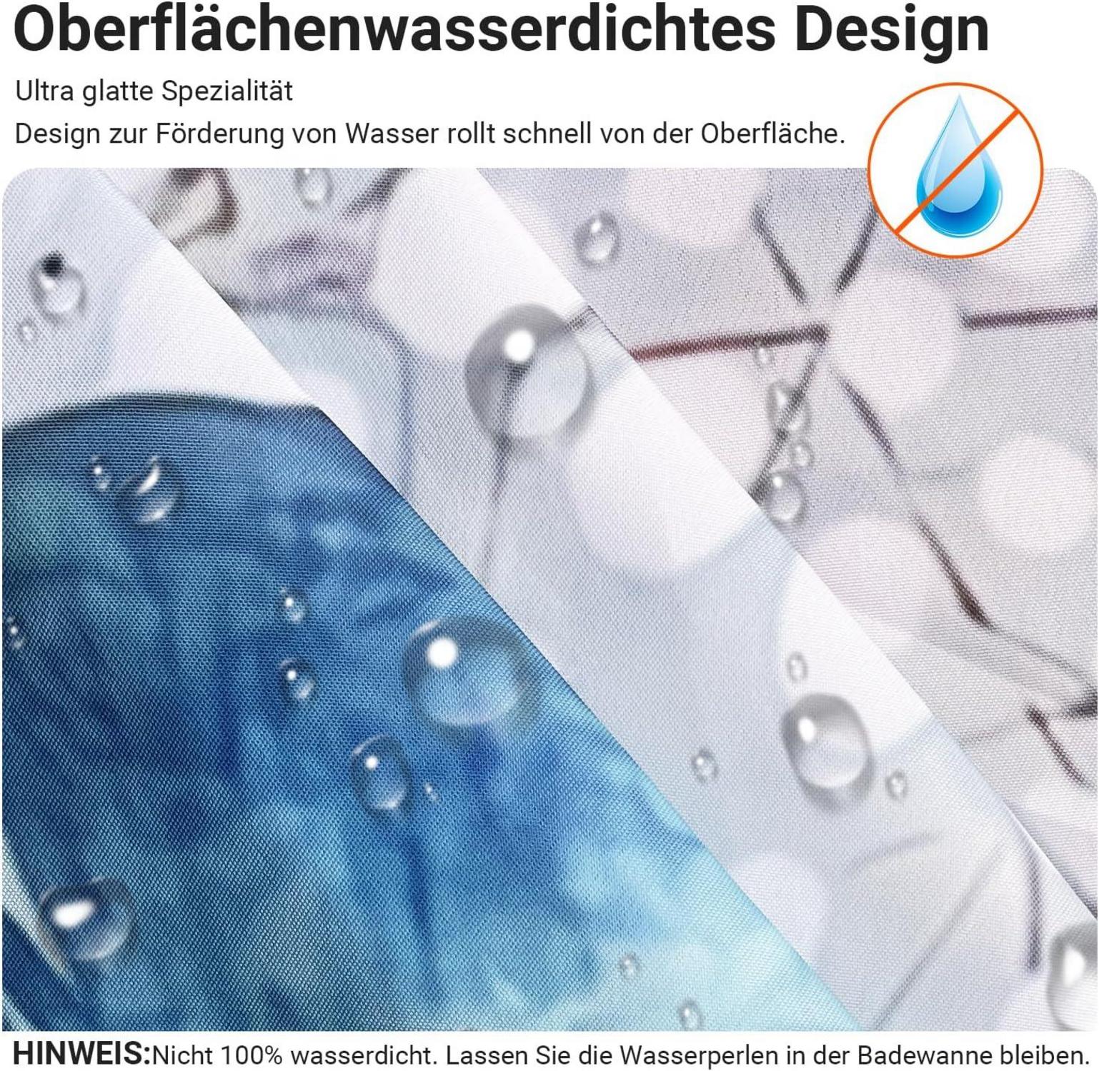 Duschvorhang Meeresschildkröte 180x200cm Antischimmel