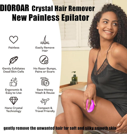 Kristall-Haarradiergummi Nanoglas Haarentferner Peeling seidig glatte