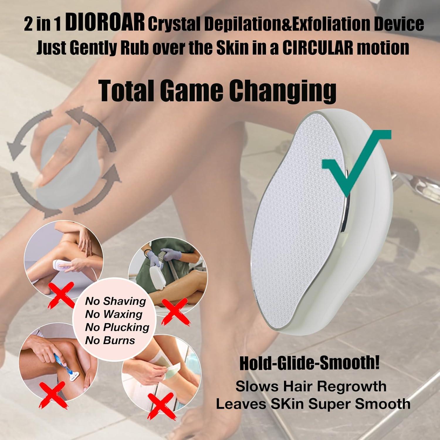 Kristall Haarentferner Epilierer Nanoglas schmerzfrei Peeling