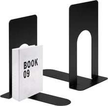 Buchstütze Metall 2er Pack Schwarz 80x70x130mm Organizer Kinder Schule