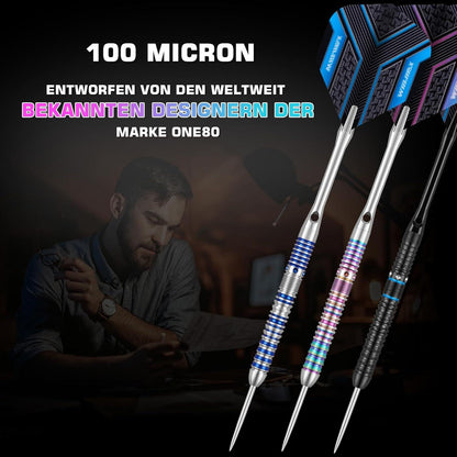 WIN.MAX Dartpfeile 90% Tungsten 3 Stück 16-28g inkl. Alu-Schäfte & starke Flights