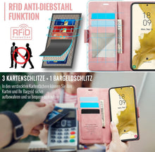 Samsung Galaxy S22 5G Hülle - Premium PU Leder RFID Schutz