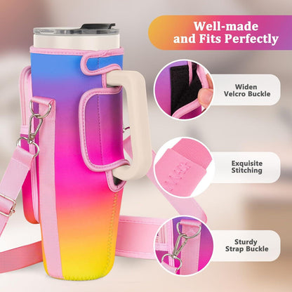 Neopren Tragetasche für Wasserflaschen mit Handyfach 1,2 l,reduziert