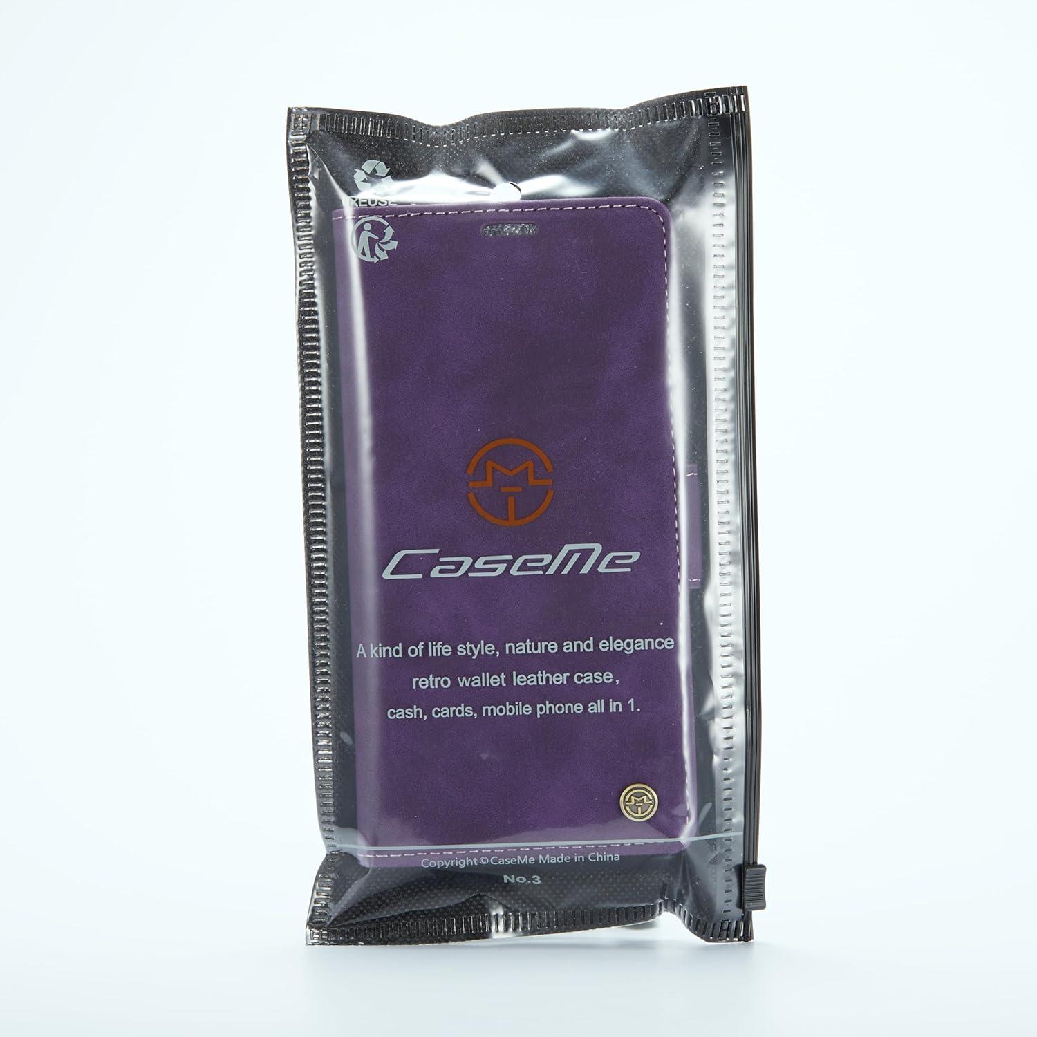 Samsung Galaxy S22 5G Hülle Lila Premium PU Leder RFID Schutz Flip Case