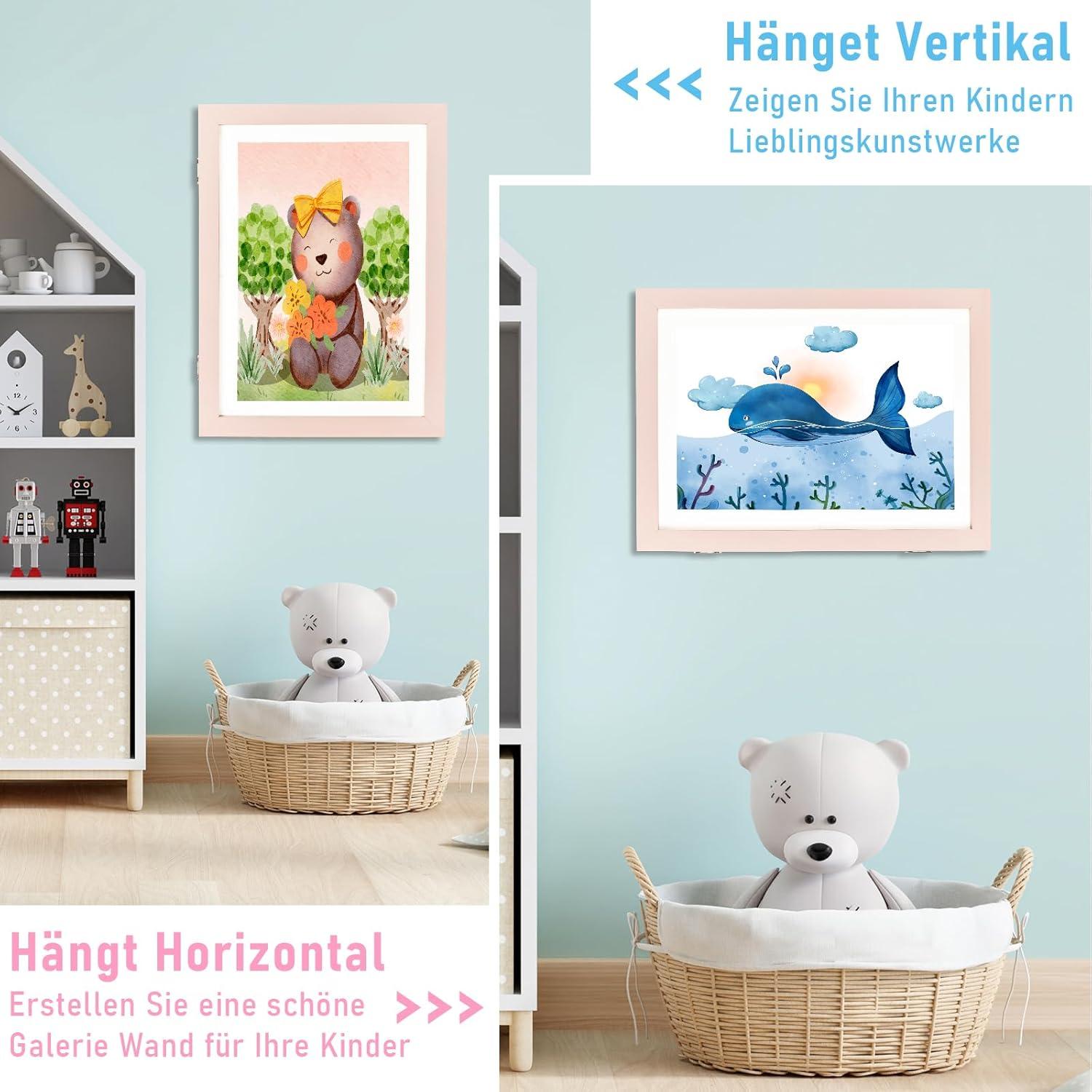 Kodilin A4 Bilderrahmen Kinderzeichnungen Pink 1pc