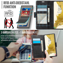 Samsung Galaxy S22 5G Handyhülle RFID Schutz PU Leder