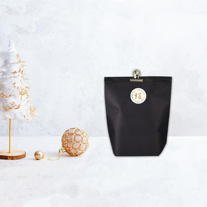 Adventskalender Papiertüten zum Befüllen Schwarz-Weiß mit