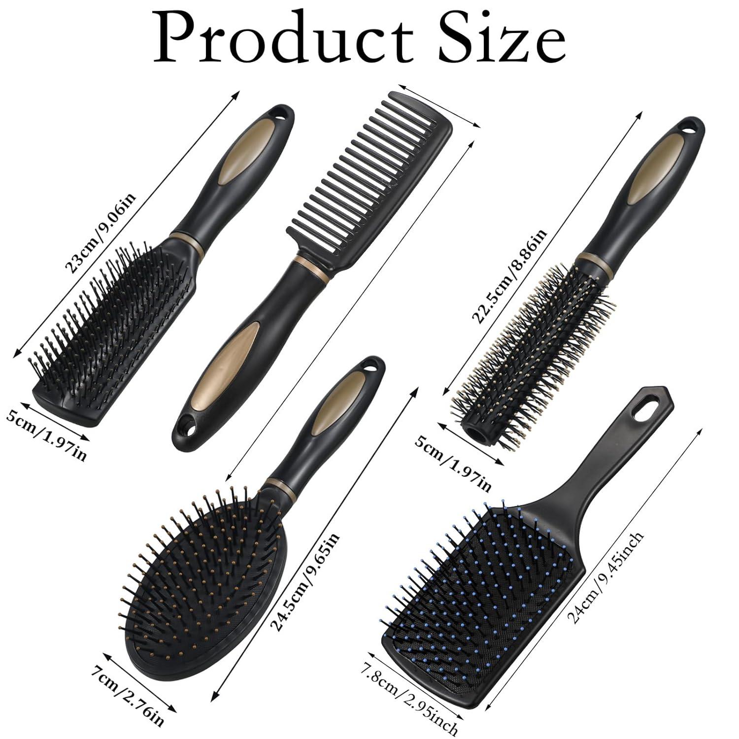 5er Set Haarbürsten für Frauen Männer, Massag Kamm Entlüftung Hair Brush