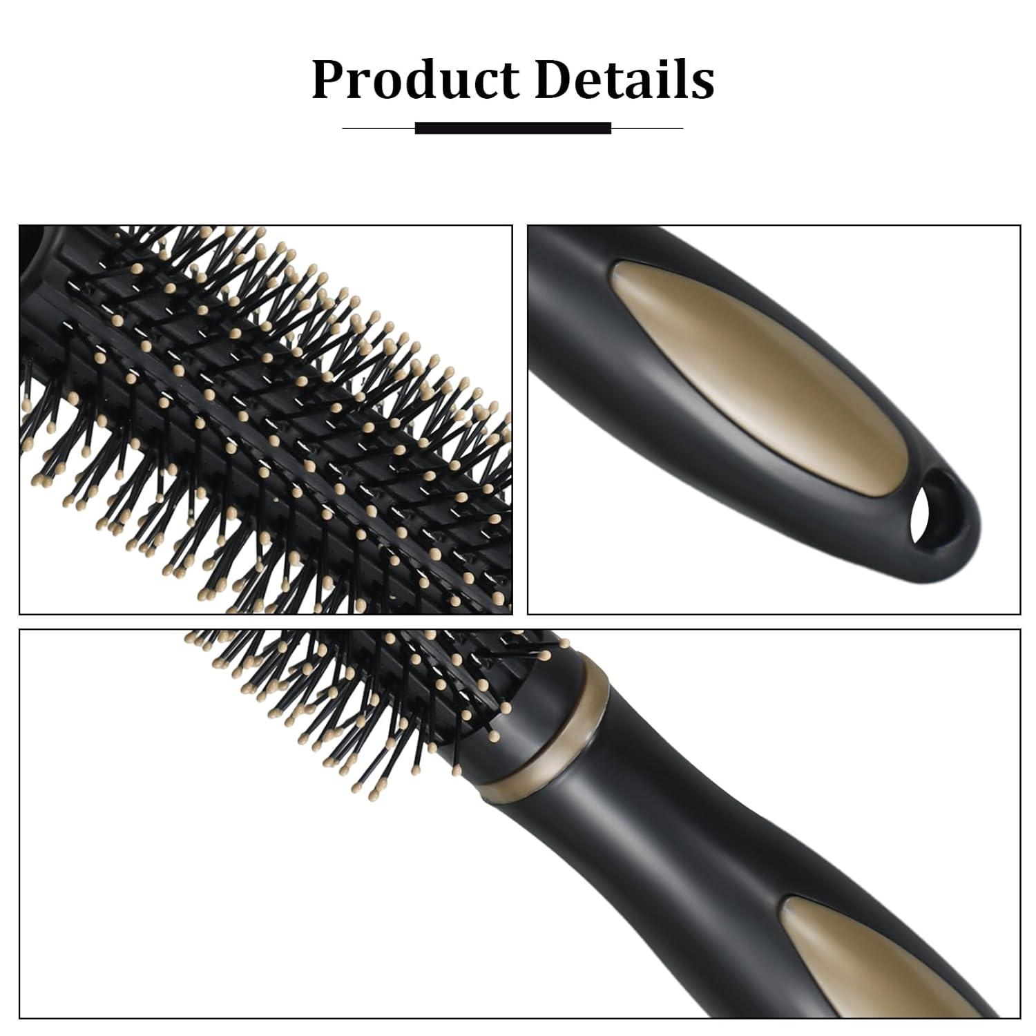 5-teiliges Haarbürsten Set für Frauen Männer, Heimgebrauch, Reisen